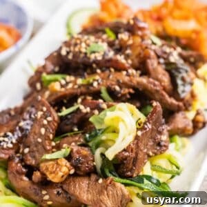 Korean Beef Bulgogi with Zucchini Noodles 14 Beef Bulgogi with Zucchini Noodles 1200 x 1200