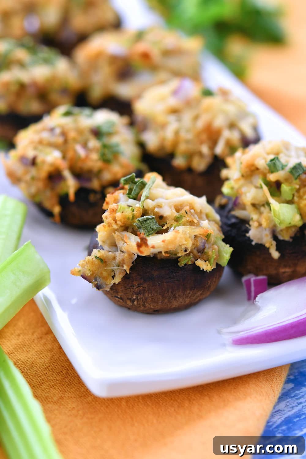 Crab Stuffed Mushrooms for Air Fryer or Oven 2 24Bite: Crab Stuffed Mushrooms with Recipe by Christian Guzman