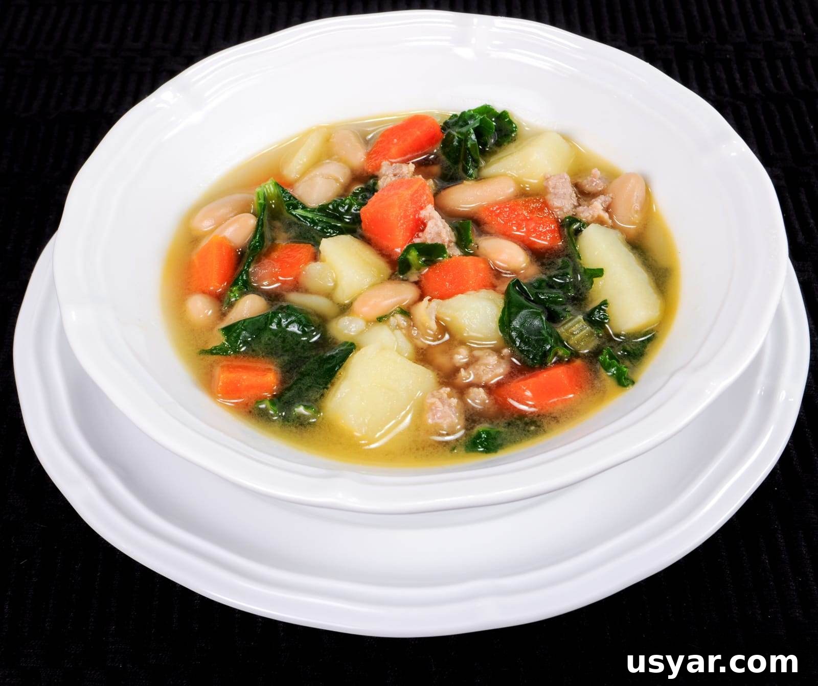 Sausage, Potato, Veggie, and White Bean Soup Sausage, Potato, Veggie, and White Bean Soup