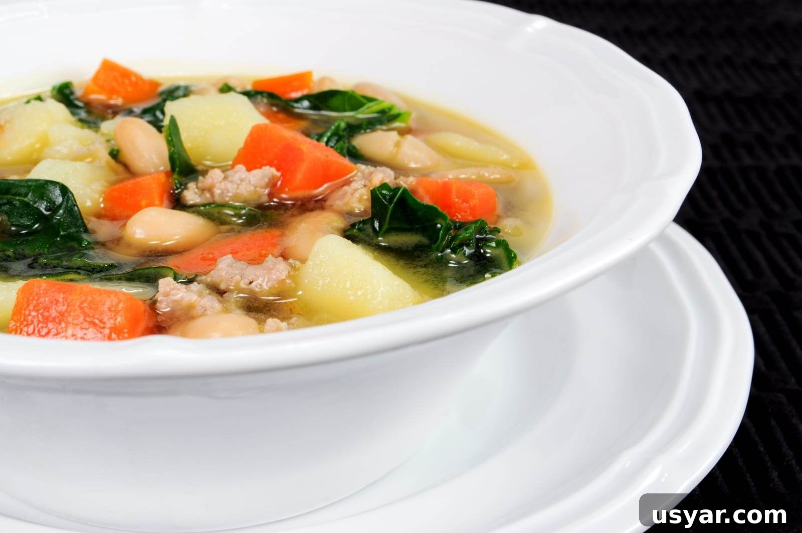 Sausage, Potato, Veggie, and White Bean Soup Sausage, Potato, Veggie, and White Bean Soup