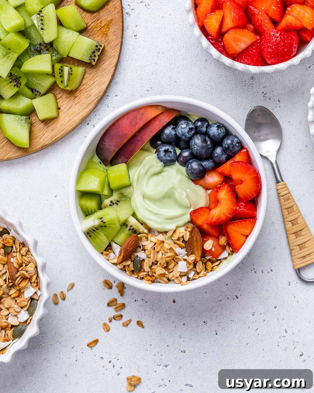 Matcha Yogurt Breakfast Bowl.