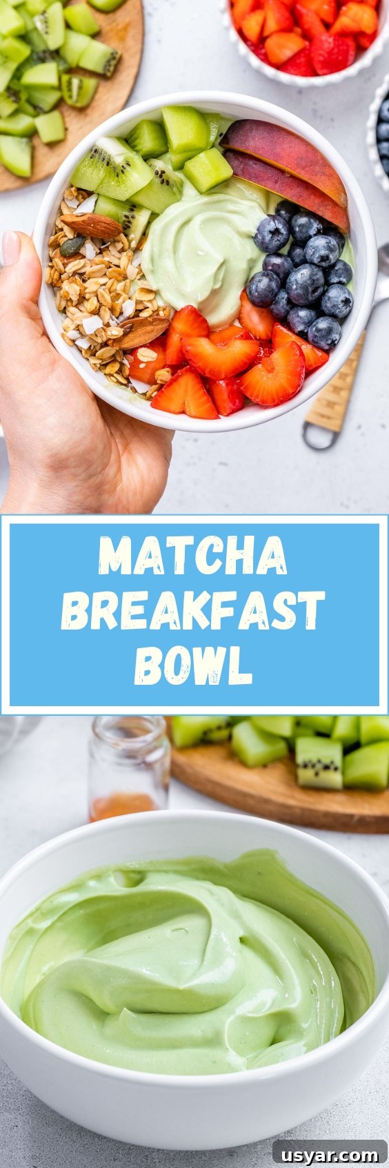 Matcha Yogurt Breakfast Bowl.