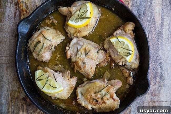 Oven Baked Lemon Rosemary Chicken Thighs 2 Lemon Rosemary Oven Baked Chicken Thighs