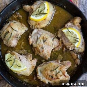 Oven Baked Lemon Rosemary Chicken Thighs 5 Lemon Rosemary Oven Baked Chicken Thighs