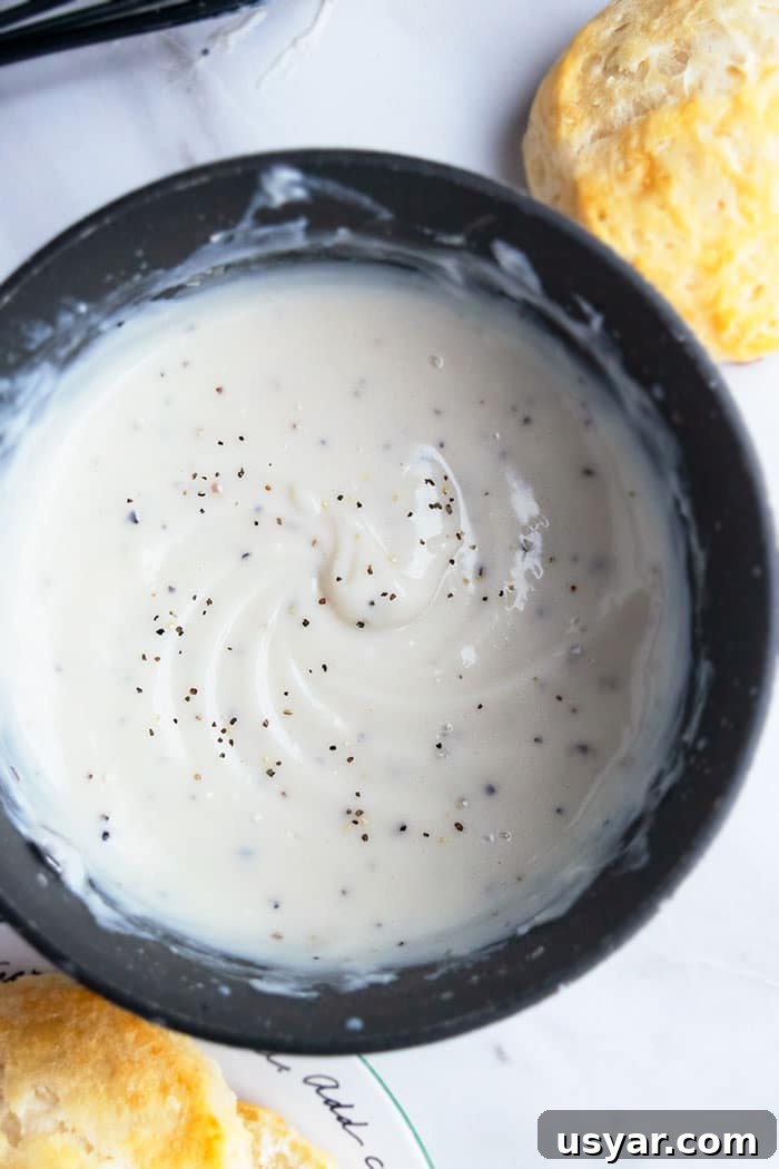 Creamy One-Pot White Gravy Recipe 4 Homemade White Gravy