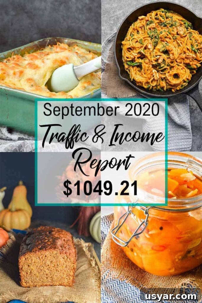 September 2020 Traffic and Income Report 2 Pin for the traffic and income report september 2020