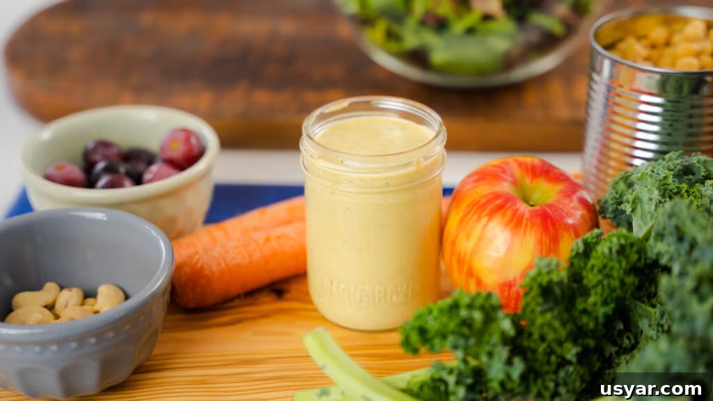 Bowl of curry yogurt dressing with herbs