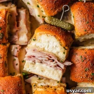 Oven Baked Brown Sugar Ham and Cheese Sliders 12 img 58615 11