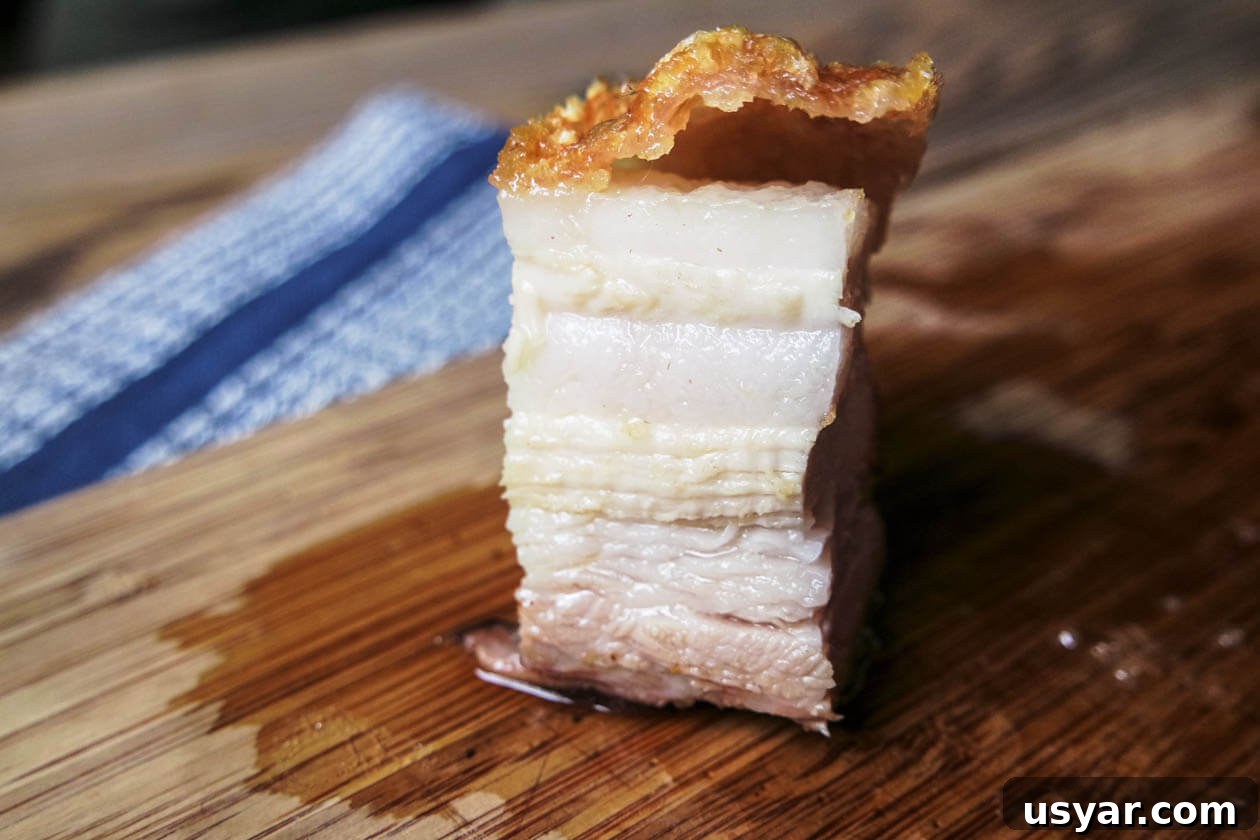 Crispy Pork Belly: How to Get Perfect Crackling 5 moist pork belly piece with crunchy skin