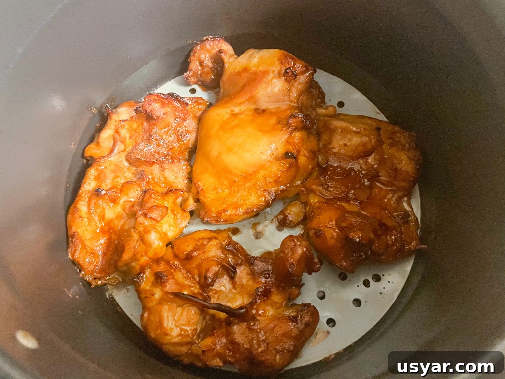 Crispy Air Fryer Teriyaki Chicken Thighs 4 air fryer teriyaki chicken thighs