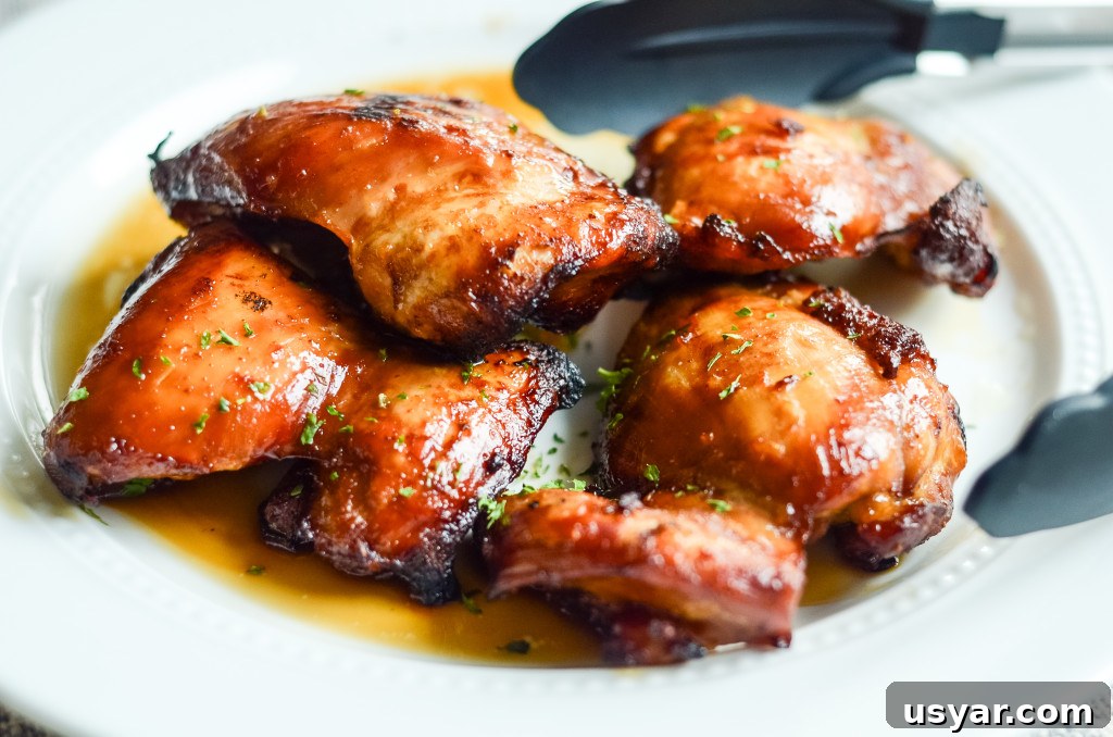 Crispy Air Fryer Teriyaki Chicken Thighs 5 air fryer teriyaki chicken