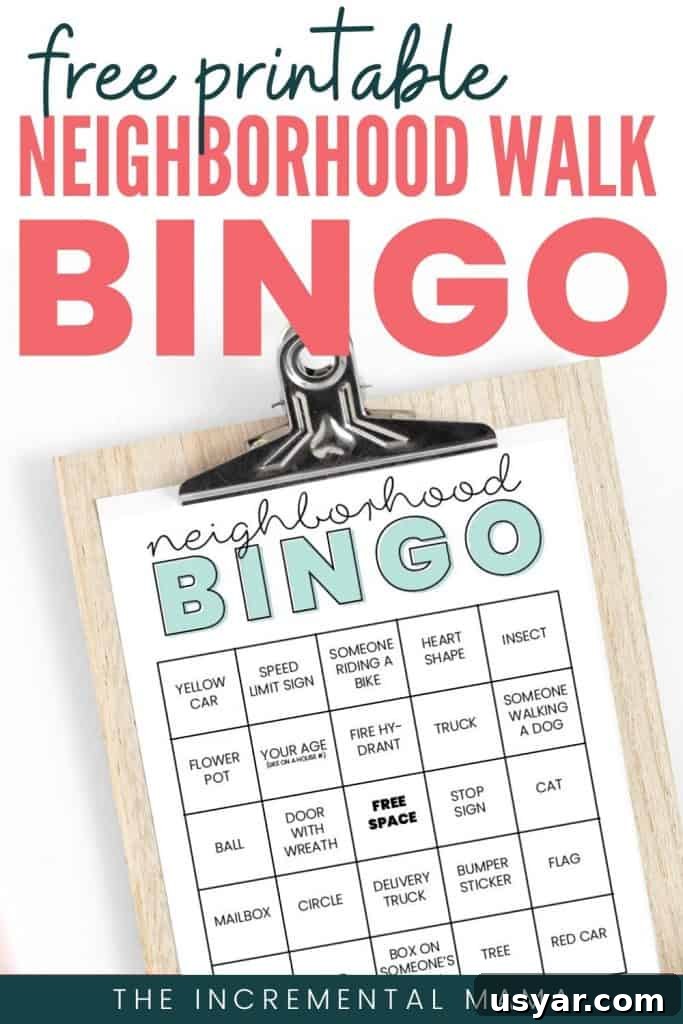 Free Printable Neighborhood Bingo Cards for Kids 4 neighborhood bingo printable