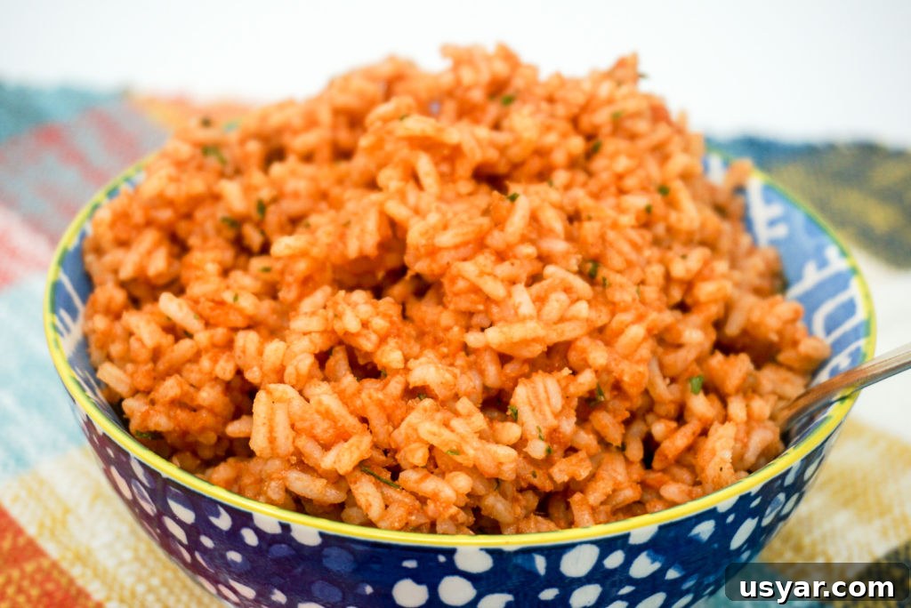 10-Minute Mexican Rice Recipe Made with Minute Rice 4 ingredients for 10 minute Mexican rice