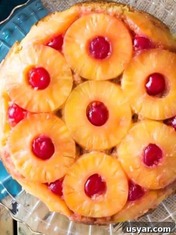 Classic Coconut Cake Recipe with Coconut Cream Frosting 12 Pineapple upside down cake on crystal platter