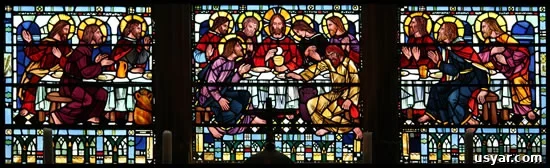 Last Supper Stained Glass