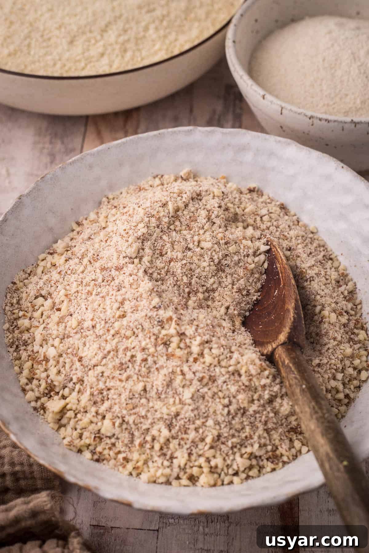 Nut Flours: Uses, Baking Tips and Substitutes 4 bowl of almond meal.