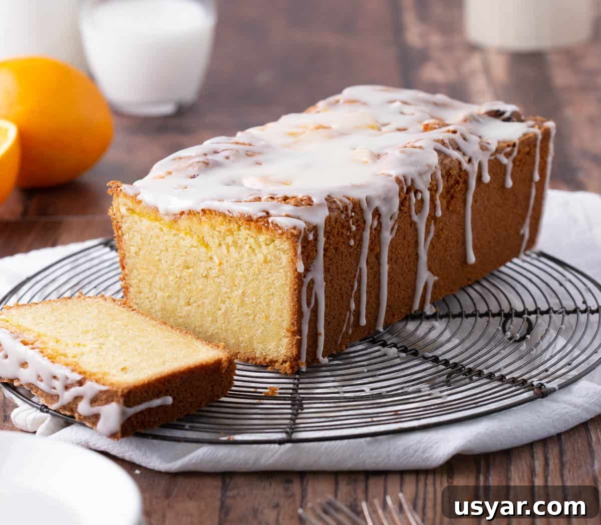 Nut Flours: Uses, Baking Tips and Substitutes 7 Orange Drizzle Cake cut on a wire rack.