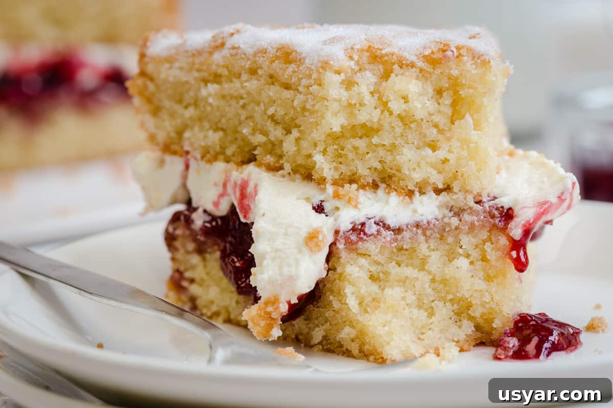 Nut Flours: Uses, Baking Tips and Substitutes 8 slice of victoria sponge with bite taken out on plate