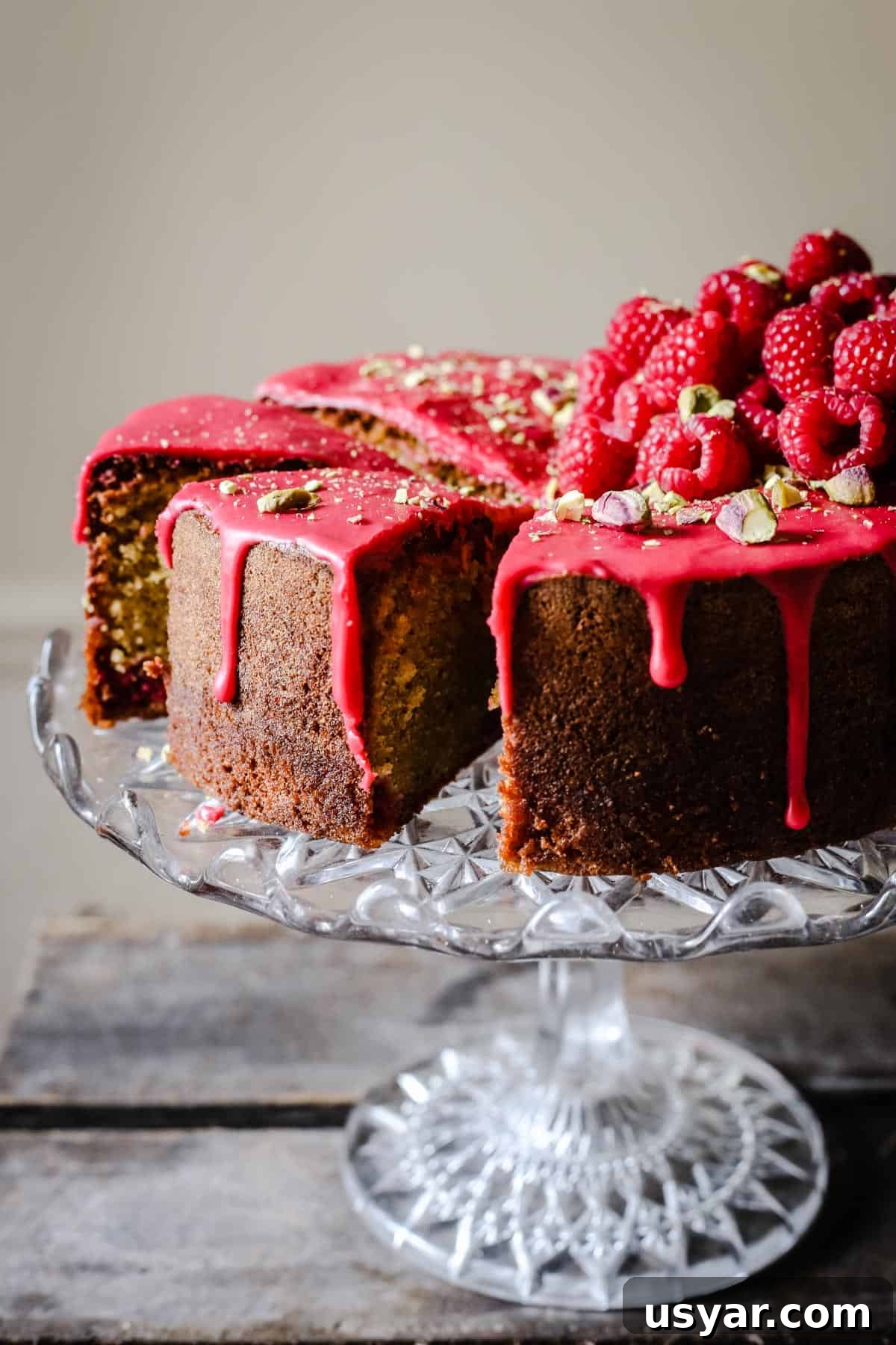 Nut Flours: Uses, Baking Tips and Substitutes 9 Sliced Raspberry Pistachio Cake