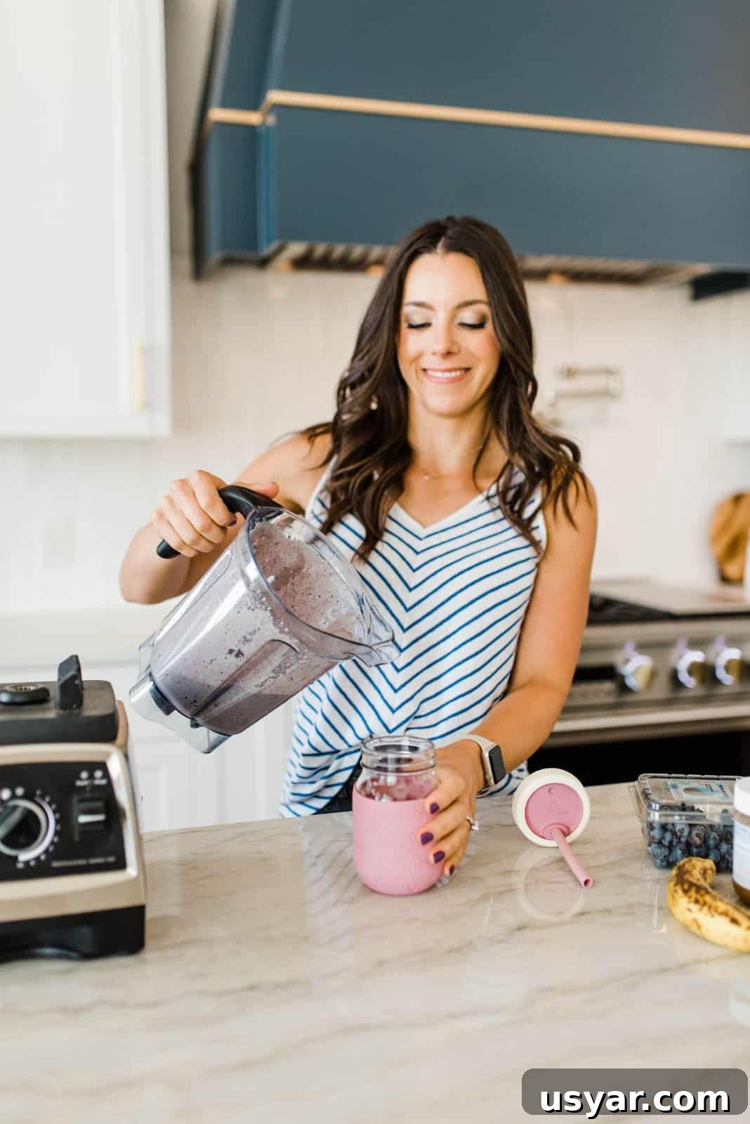 Should You Hide Vegetables in Your Child's Food? 4 pouring a smoothie into a glass for kids; smoothie with vegetables for picky eaters