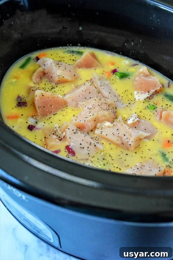 Slow Cooker Cheesy Chicken Casserole Recipe 7 slow cooker chicken casserole
