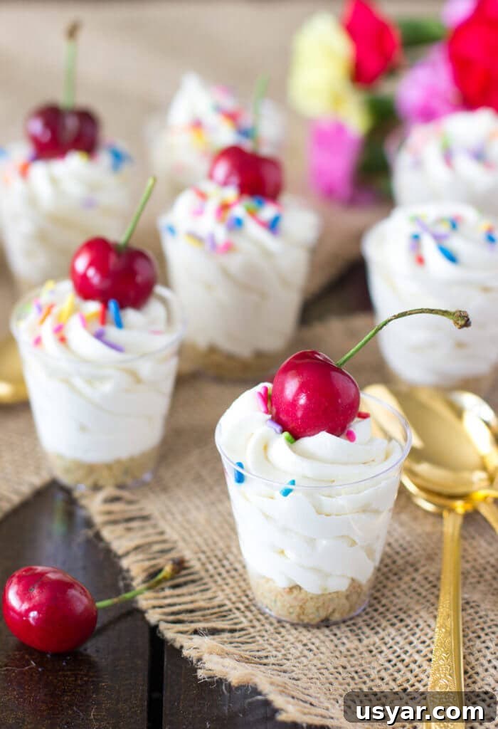 Cake Batter Dessert Shooters