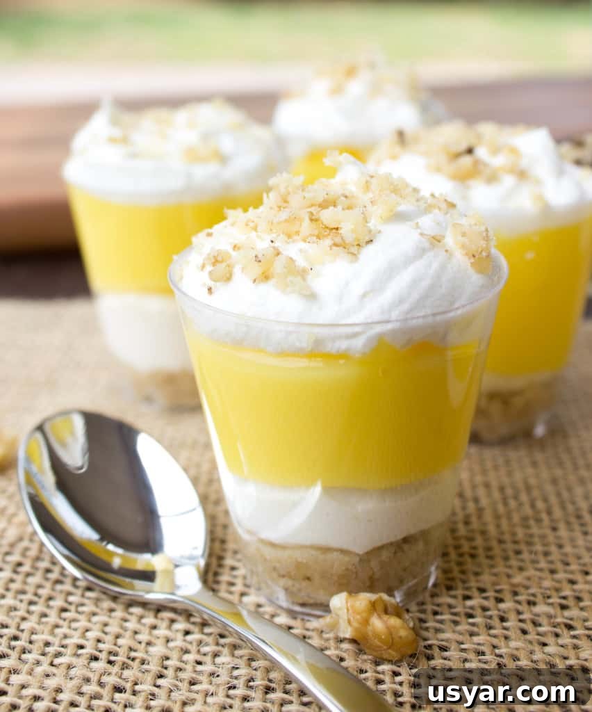 Lemon Lush dessert shooters