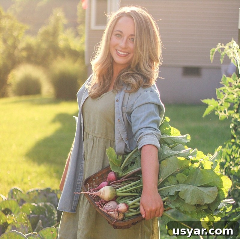 Exploring Appalachia with Lauren of Must Love Herbs 2 Lauren of Must Love Herbs in her garden