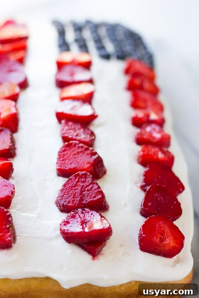 One-Bowl Vegan American Flag Cake for Fourth of July 3 vegan flag cake