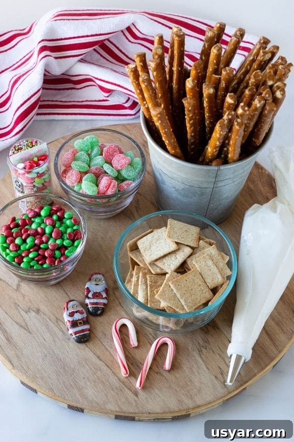 Build a Log Cabin Gingerbread House: Step-by-Step Video 3 ingredients for log cabin gingerbread house