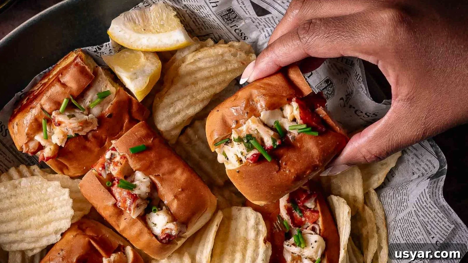 17 Potluck Appetizers to Get the Party Started 15 Mini tarragon butter lobster rolls served warm on soft buns.