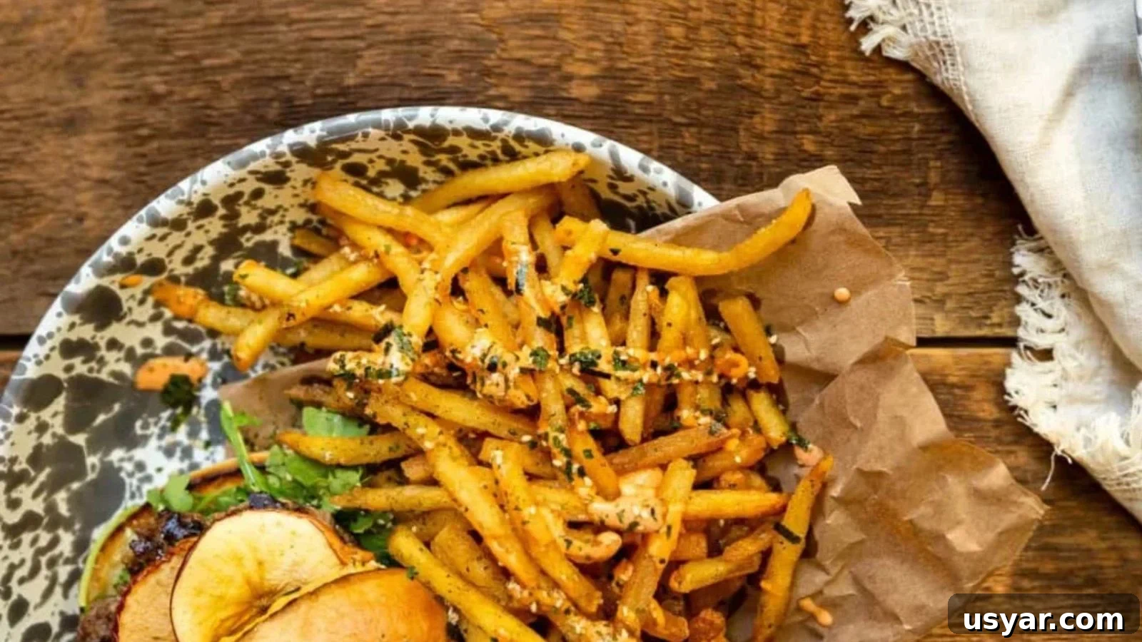 17 Potluck Appetizers to Get the Party Started 18 Fries cooked in beef tallow crisped golden and sprinkled with furikake seasoning for crunch.