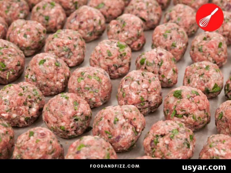 The tablespoon scoop is a good tool to use to make meatballs that are uniformly sized for easier cooking.