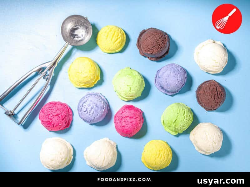 Ice cream scoop sizes are based on how many ice cream scoops you can get from a quart of ice cream.