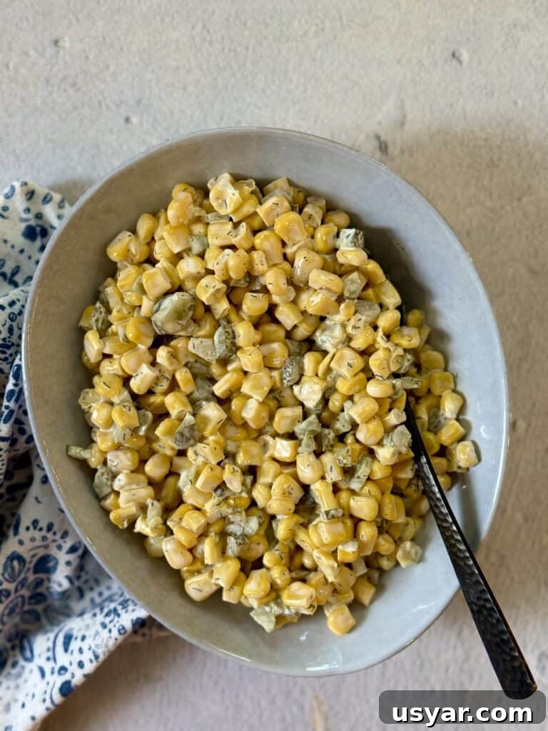 BBQ Corn Salad with Pickles Recipe 2 corn salad
