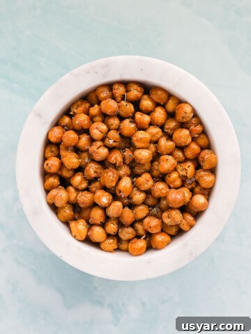 A white bowl filled with chickpeas