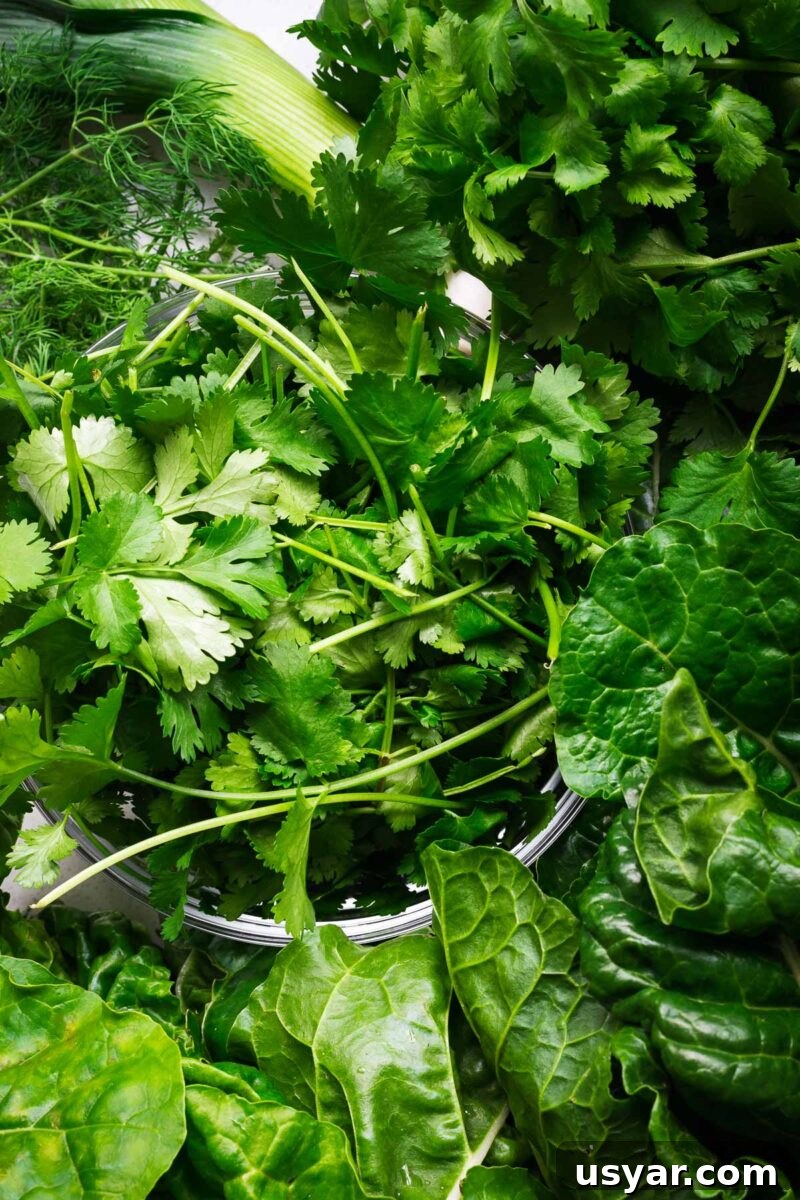 Kuku Sabzi Persian Herb Frittata Recipe 5 Loads of fresh herbs and Swiss chard that's required to make kuku sabzi.