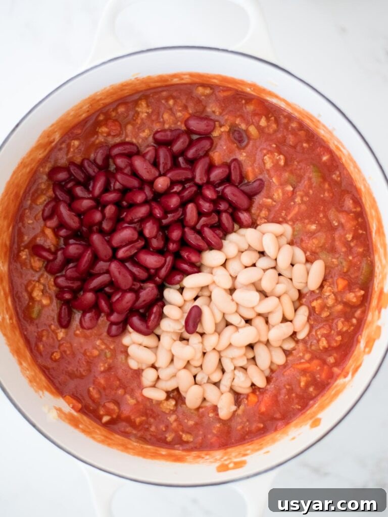Authentic Italian Pasta e Fagioli Soup Recipe 11 beans added to the dutch oven