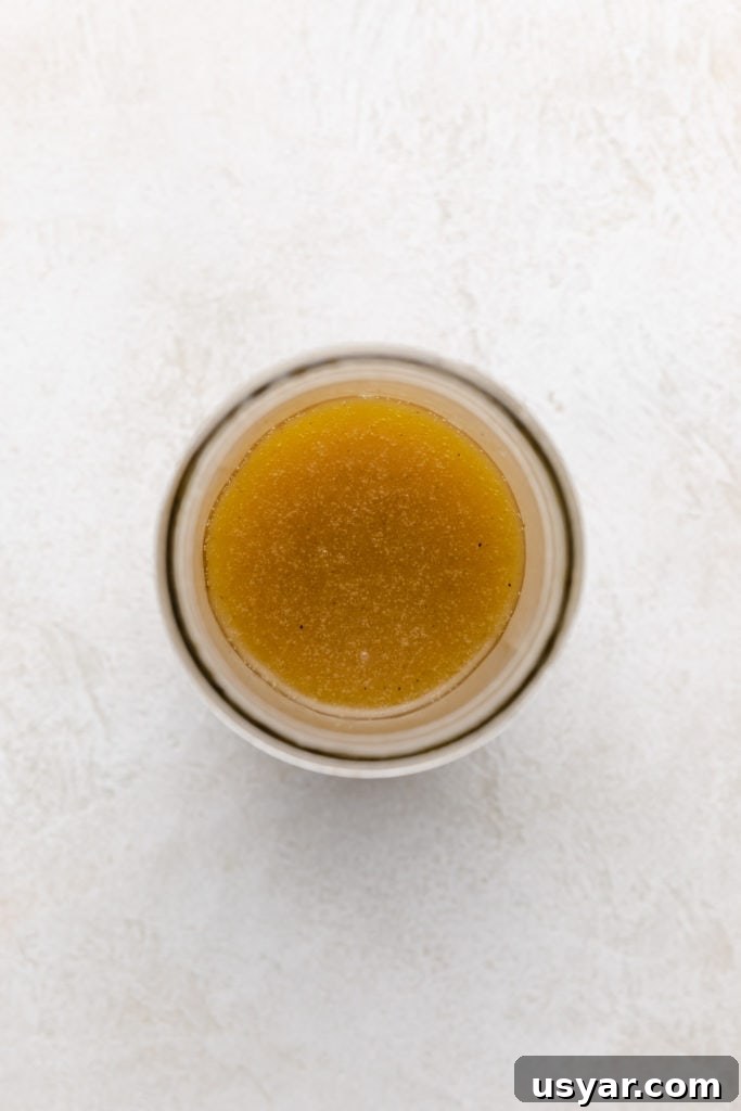 Honey Lemon Vinaigrette Salad Dressing Recipe 4 Lemon honey vinaigrette in a jar.