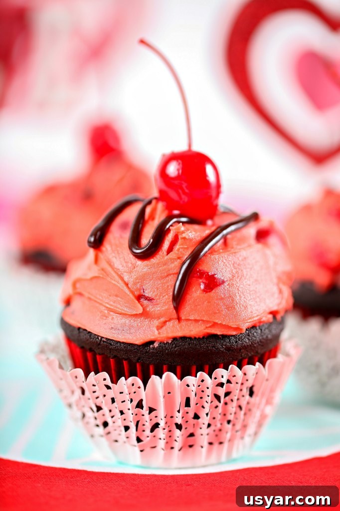 Ice Cream Sundae Cupcakes Recipe 8 Chocolate Cherry Cupcakes