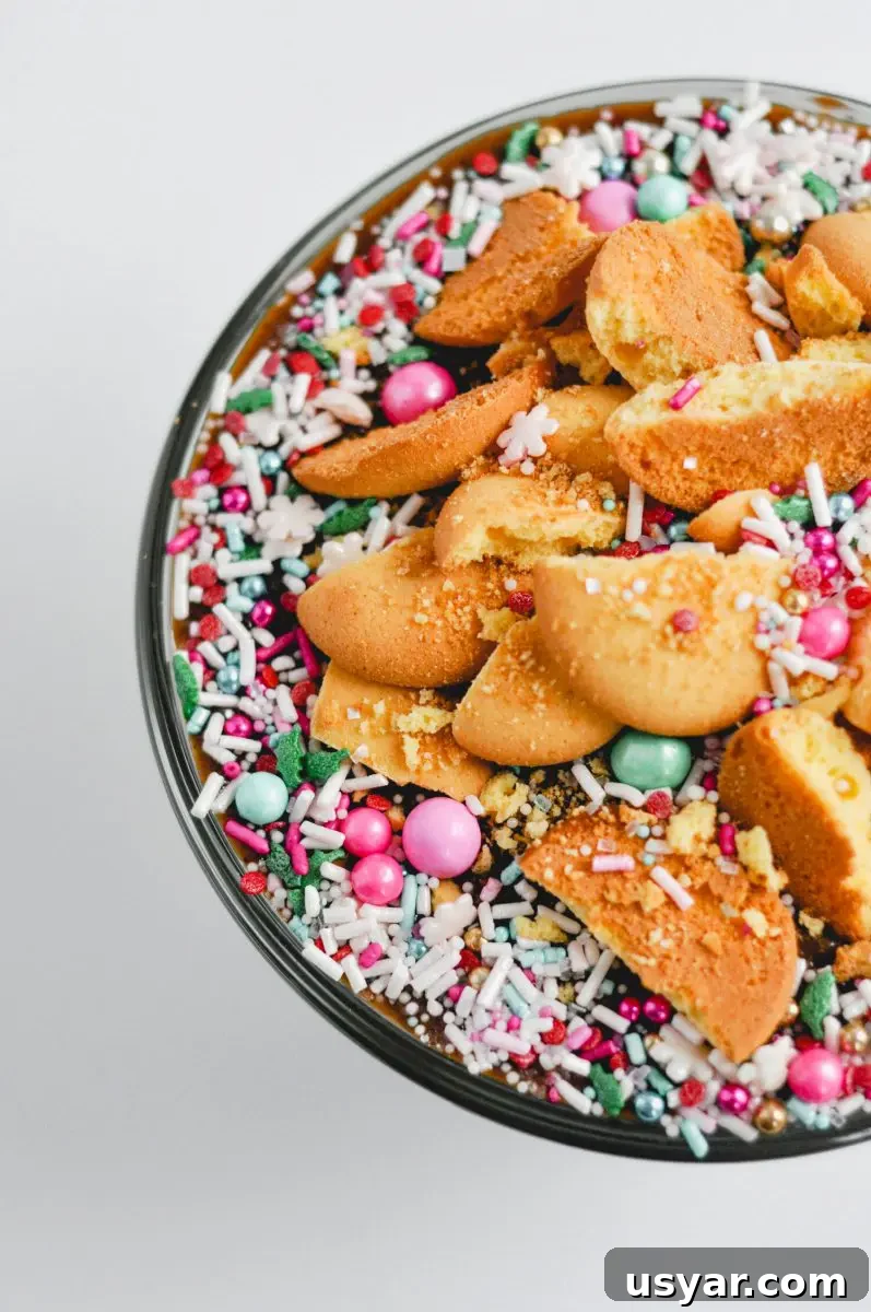Gingerbread Trifle Recipe with Spiced Cream 2 Gingerbread trifle layered in a bowl