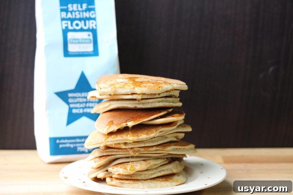 Gluten-Free Dairy-Free Pancake Mix in a Jar Recipe 4 Perfect pancakes made in a jar! Super simple and easy even the kids can do this. Gluten free and dairy free made with Free From Fairy wholegrain gluten and rice free flour blend