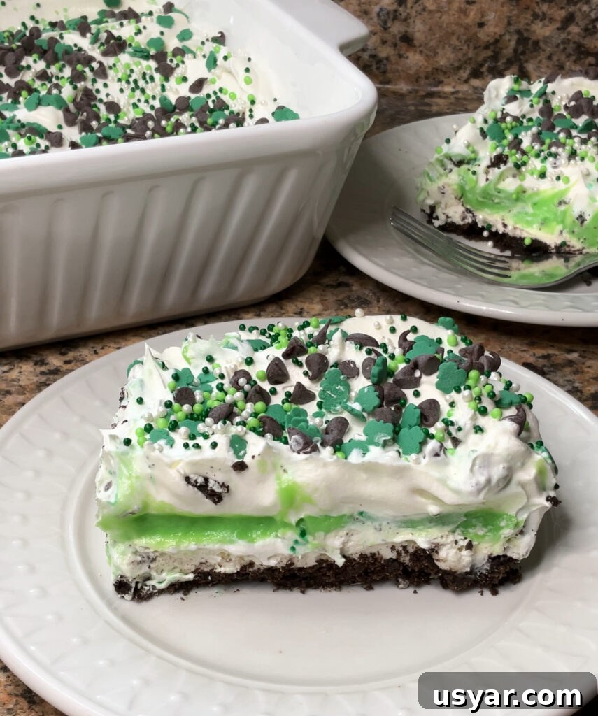 No-Bake Shamrock Shake Dessert Recipe for St Patrick's Day 2 No Bake Shamrock Shake Dessert