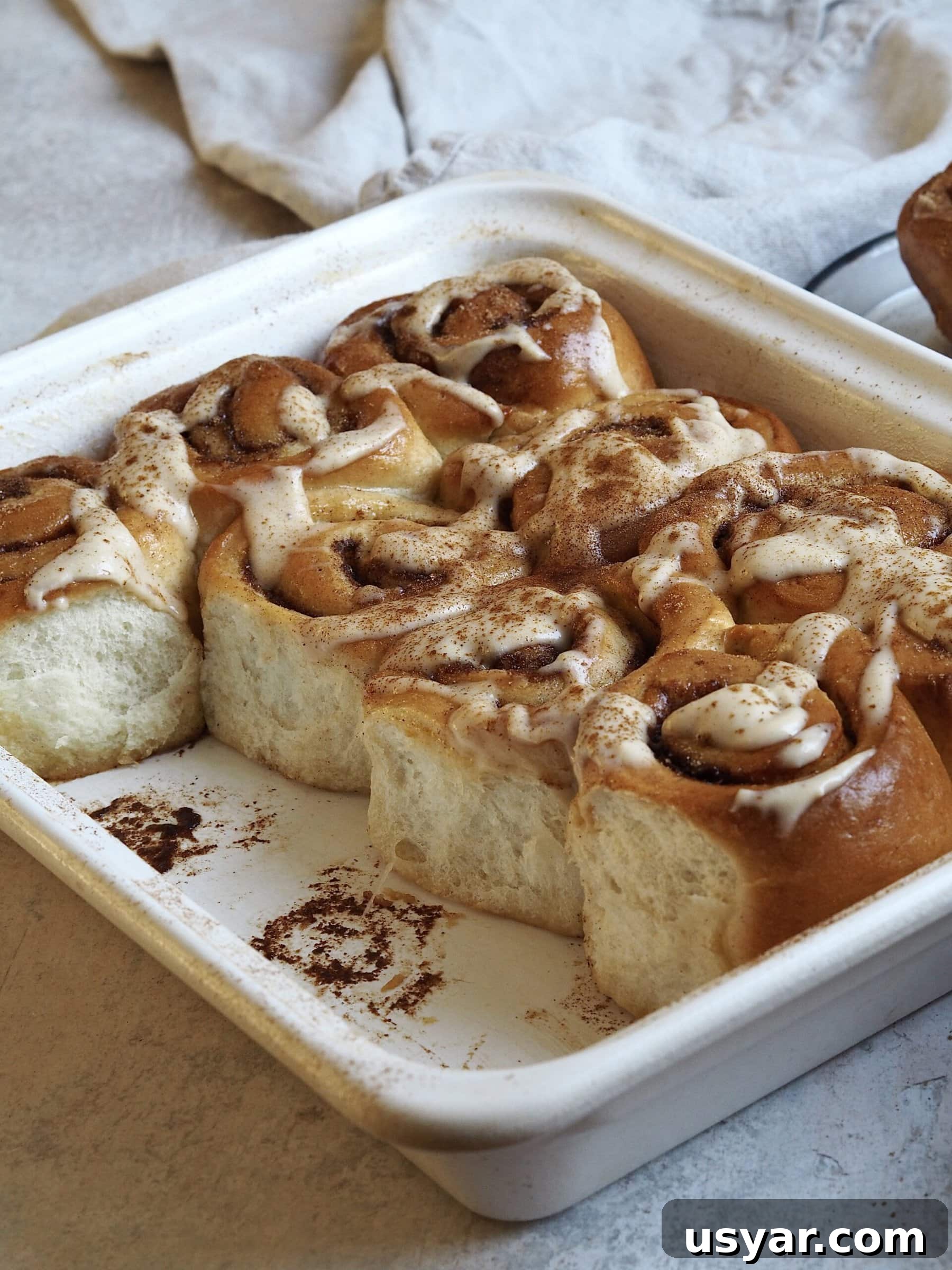 Banana Bread Cinnamon Rolls with Cream Cheese Glaze 5 Rolled dough