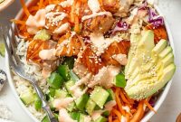 Spicy Mayo Salmon Rice Bowl