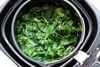 Crispy Garlic Air Fryer Spinach