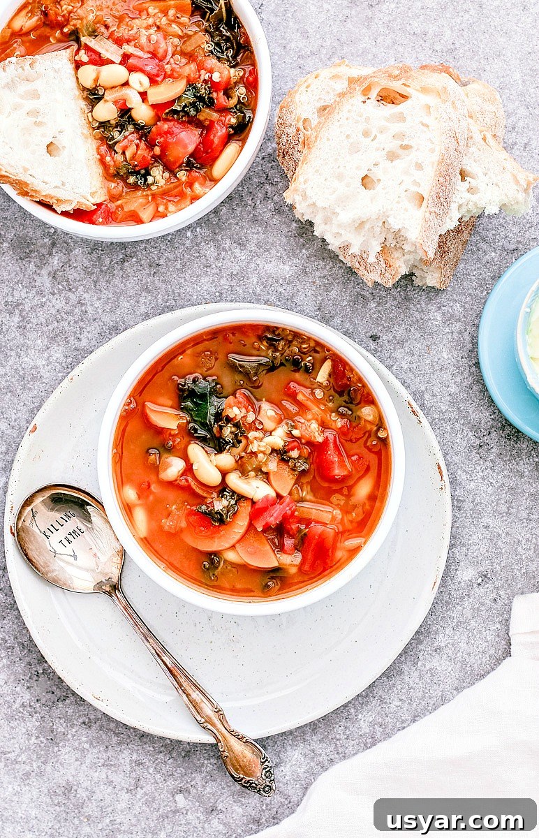 Southwestern Kale and White Bean Soup