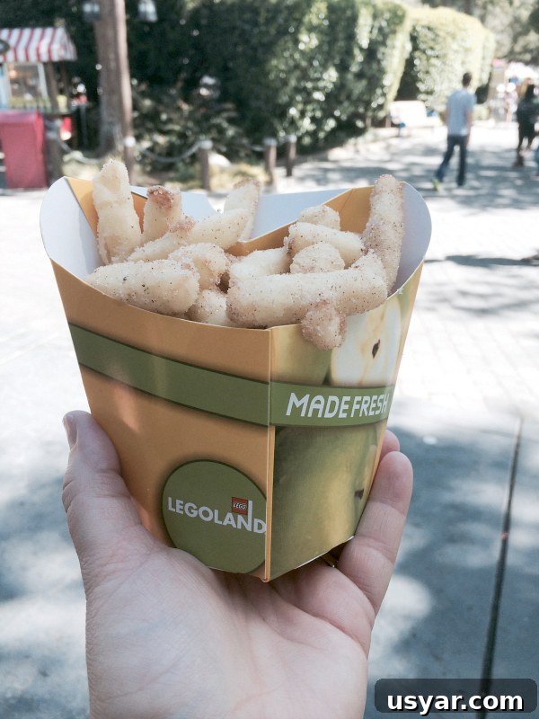 LEGOLAND Apple Fries Copycat Recipe: Cinnamon Sugar Sticks 3 apple fries at legoland...and the best copycat recipe ever
