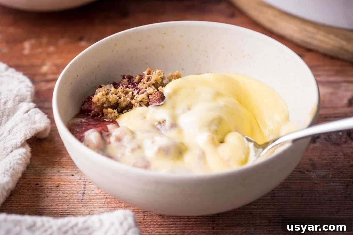 Cornflour vs Cornstarch vs Cornmeal: Key Differences & Uses 6 Custard in a bowl, over a dessert.