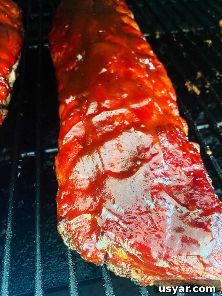Smoked Ribs with Cherry Coke Glaze 11 Smoked Cherry Coke Glazed Ribs